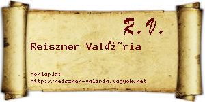 Reiszner Valéria névjegykártya
